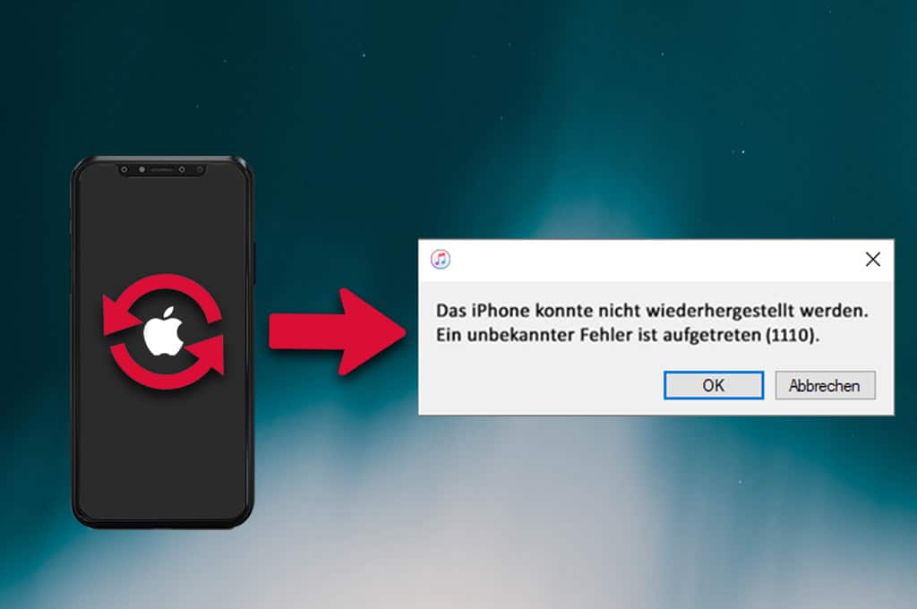 iPhone Fehler 1110 bei Update mit iTunes - Beitragsbild