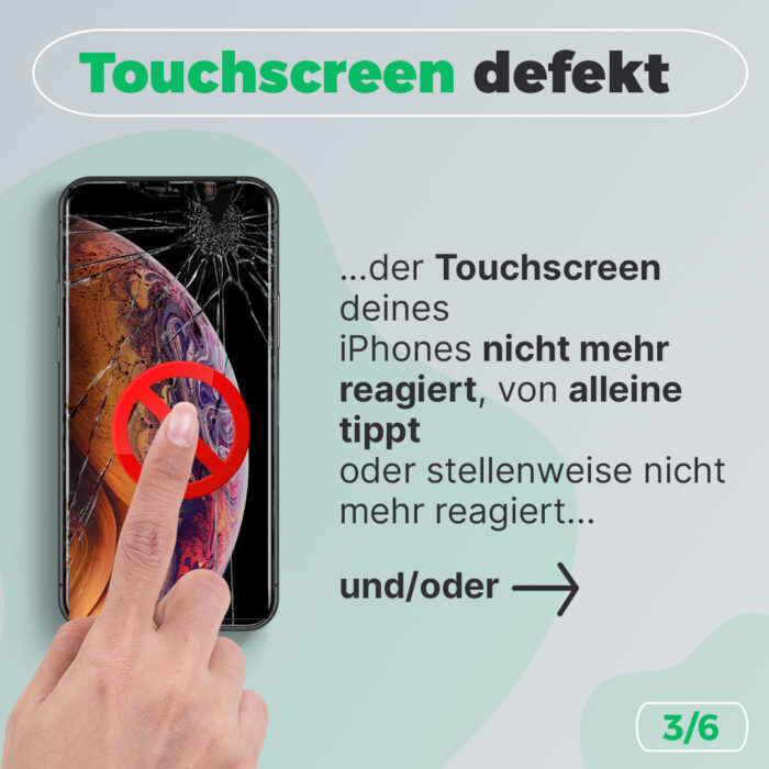 schritt 3 touchscreen defekt