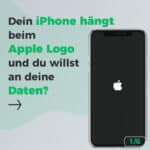 Datenrettung, wenn das iPhone beim Apple Logo hängt